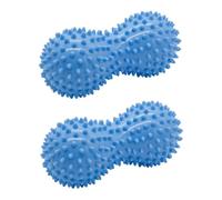2PCS Spiky Massage Ball Peanut Shape - Deep Tissue Muscle Relax Roller Hand Foot Blue