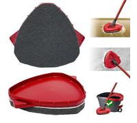 2PCS Spin Mop Scrub Brush Head Compatible with EasyWring 1-Tank System,Scrubber Mop Head,Scrub Brush Attachment Head,Scrub Brush Mop Head for Tub,Tile,Wall,Floor,Kitchen