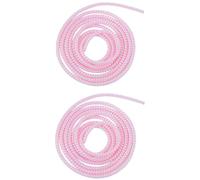 2Pcs Spiral Cable Protector,Chargers Data Cable Protect Sleeve,Headphone Cable Saver for Phone Earphone USB Data Cableor for Prevent Pets from Biting The Cable Sleeves Cord Management (Laser Pink)