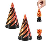 2PCS Spiral Cone Fidget Toy, Impossible Cone, Pass Through Pyramid Spiral 3D Printed Fidget Toy for Stress Relief, Pull and Push Desktop Mini Vortex Spiral Fidget Toy for Kids