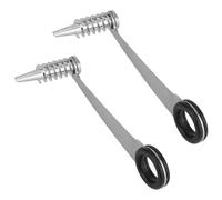 2pcs Spiral Cutters, Stainless Steel Spiral Vegetable Cutters Portable Kitchen Utensils for Veggies Cucumbers Potatoes Carrot (Silver, Black)