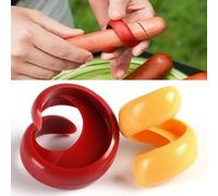 2Pcs Spiral Hot Dog Slicers,Manual Fancy Sausage Cutter Spiral Barbecue Hot Dogs Cutter Slicer Kitchen Cutting Auxiliary Gadget Fruit Vegetable Tools Design Kitchen Utensils and Gadgets,Peeling Tools