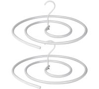 2PCS Spiral Sheet Hanger Round Space-Saving Storage Blanket Hangers Detachable Iron Thicken Blanket Drying Rack for Bed Sheet Coverlet Bath Towel, Clothes Drying Rack