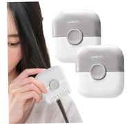 2Pcs Split Ends Hair Trimmer for Women 2 in 1 Mini Portable Cute Hair Cutting Comb Detachable Dustproof Knob Adjustable Stainless Steel Blade Cutting Tools Split Ends Trimmer