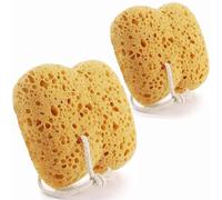 2Pcs Sponges Bath, Bath Sponges for Adults, Large Size Natural Sponge, Foam Loofah Sponge, Shower Sponges for Men Women Gentle & Deep Cleansing, Ultra-Soft for Sensitive Dry Skin