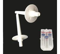 2Pcs Spool pin+Pack Needle Extra Twin Needle for Brother, Sewing Machine Parts and Accessories B373, B375, BC2100WT, BM2600, CE4000#130920021/13092001/130920051, Sewing Machine Parts and Accessories