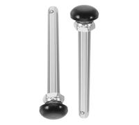 2pcs Sport Wheelchair Quick Release Axle Stainless Steel 12.7mmx100mm | Silver Finish, Precisely Polished Surface, Stable Operation, Heavy Duty Build, Reduced Friction for Racing Basketball Use