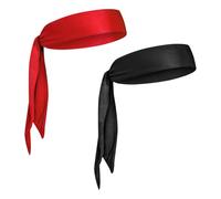 2PCS Sports Headband, Stretchy Headband, Sweat Absorbing Head Tie for Men and Women, Adjustable Lightweight & Breathable Sweatband, Non-Slip Fitness Hairband for Running, Yoga, Cycling, Tennis, Gym