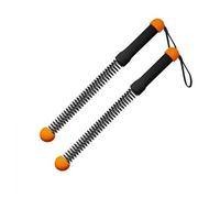 2Pcs Spring Arm Strength Expander Sports Fitness Equipment Portable Battle Rope Rod Exercise Equipment for Homes Gym Strength Training Rod Light Weight Muscle Building Cord