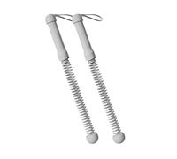 2Pcs Spring Arm Strength Expander Sports Fitness Equipment Portable Battle Rope Rod Exercise Equipment for Homes Gym Strength Training Rod Light Weight Muscle Building Cord