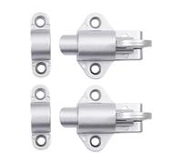 2Pcs Spring Door Bolts Aluminum Alloy Latches Window Security Pull Rings Bounce Bolts Latches Door Bolt