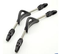 2Pcs Spring Fin Straps, Scuba Diving Stainless Steel Spring Fin Straps Non-slip Fin Straps, Adjustable Spring Strap For Cressi, Mares Fin(S black)
