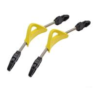 2Pcs Spring Fin Straps, Scuba Diving Stainless Steel Spring Fin Straps Non-slip Fin Straps, For Cressi, Mares Fin(M yellow)