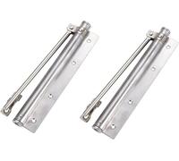 2Pcs Spring Loaded Door Closer,Automatic Adjustable Closing Mechanism,Stainless Steel Gate,Durable Hardware for Office Home Improvement(OneColor)