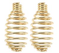 2pcs Spring Stove Handle Replacement Metal Spiral Pull Handles for Wood Stove Fireplace Cooktop and Smoker Furnace Door Repair Accessories