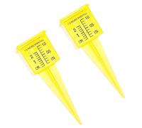 2pcs Sprinkler Gauge Sprinklers Rain Irrigation Pressure Gauge Lawn Yard Cups Outdoor Water Measuring Tool Garden Downspout Measure Cup T Tool Wide Mouth Measuring Cup Plastic