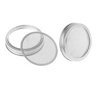 2PCS Sprouting Jar Lid Mason Jar Sprouting Cover Stainless Steel Seed Germinator Screen Lid Set Wide Mouth
