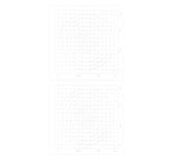 2pcs Square Acrylic Clay Board for Polymer Clay Crafts and Modeling