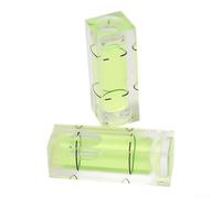 2pcs Square Bubble Level 29x10x10mm Acrylic Cuboid Precision | Compact size for easy storage Use for ceiling and picture hanging for durable acrylic and plastic construction
