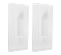 2pcs Square Fondant Smoother Tool for Cake Decorating, Plastic White