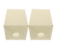 2pcs Square Hanging Paper Lantern, Collapsible Beige Lampshade | Simple Assembly, Space Saving Design, Paper and Iron Build, Home Celebration Setups, Modern Japanese Style