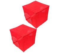 2pcs Square Paper Lantern Lampshade Foldable Bamboo Frame 10x10 Inch | Paper Construction, Soft Diffused Glow, Reduces Glare, Stable Design, Fits Most LED Fairy Lights, Classrooms and Balconies