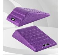 2Pcs Squat Wedge Block, Anti-Slip Slant Board, Stretch Wedge For Home, The Gym, Or Outdoors, 550LBS Weight Capacity(Purple)