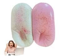 2Pcs Squeeze Cheese Cute Slow Rising Squeeze Toys Soft Foam Food Shaped Cute Fidgets for Kids Adults Collection Stress Relief