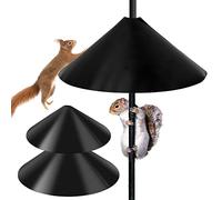 2pcs Squirrel Baffle Wrap Around Plastic Squirrel Proof Flapper Protect Bird Feeder Stations Guard Outdoor for Hanging Bird Feeders Poles and Bird House(12+14in)