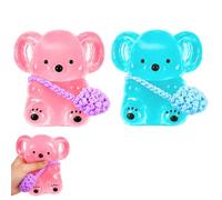 2Pcs Squishy, Random Colour Selection, Gentle Glow Koala Gifts, Soft Sensory for Focus and Quiet Moments, Portable for Desk and Travel, Suitable for Daily Use and Gift Giving