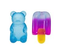 2PCS Squishy Stress Toys Squeeze Set Cute Squishy Fidget Toys Slow-Rebound Shapeable Squeeze Ball for Anxiety Relief Soft Sensory Stress Balls for Kids and Adults Novelty Pack A03