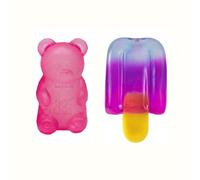 2PCS Squishy Stress Toys Squeeze Set Cute Squishy Fidget Toys Slow-Rebound Shapeable Squeeze Ball for Anxiety Relief Soft Sensory Stress Balls for Kids and Adults Novelty Pack A01