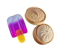 2PCS Squishy Stress Toys Squeeze Set Cute Squishy Fidget Toys Slow-Rebound Shapeable Squeeze Ball for Anxiety Relief Soft Sensory Stress Balls for Kids and Adults Novelty Pack A11