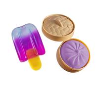 2PCS Squishy Stress Toys Squeeze Set Cute Squishy Fidget Toys Slow-Rebound Shapeable Squeeze Ball for Anxiety Relief Soft Sensory Stress Balls for Kids and Adults Novelty Pack A10