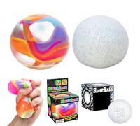 2PCS Squishy Stress Toys Squeeze Set Cute Squishy Fidget Toys Slow-Rebound Shapeable Squeeze Ball for Anxiety Relief Soft Sensory Stress Balls for Kids and Adults Novelty Pack A12