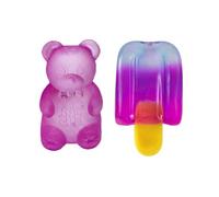 2PCS Squishy Stress Toys Squeeze Set Cute Squishy Fidget Toys Slow-Rebound Shapeable Squeeze Ball for Anxiety Relief Soft Sensory Stress Balls for Kids and Adults Novelty Pack A02