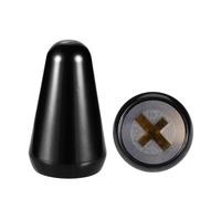 2pcs ST Guitar 5 Way Pickup Switch Tip Black Metal Switch Cap Switch Knob for Strat Tele Telecaster Guitar Accessories(Black)