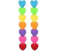 2PCS Stackable Markers 6 Pastel Colors in 1 Chisel Tip Highlighters Plastic Heart Shape Highlighters for Kids School Drawing Painting Writing Office Supplies for Kids