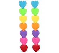 2PCS Stackable Markers 6 Pastel Colors in 1 Chisel Tip Highlighters Plastic Heart Shape Highlighters for Kids School Drawing Painting Writing Office Supplies for Kids