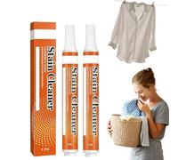 2PCS Stain Remover Pen,Stain Remover for Clothes,Wash Free Stain Remo/ver Pen,Clothes Stain Remo/ver,Fabric Sta/in Re/mover,Bleach Pen,Sta/in Re/mover Stick,Portable and Compact,Dissolve Stains