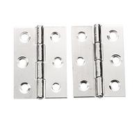 2pcs Stainless Steel 2 Inch 4.4x3.1cm Cabinet Door Hinges Hardware