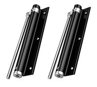 2pcs Stainless Steel Adjustable Automatic Door Closer, Surface Mounted, Spring Loaded for Residential,Commercial, Home, Office, Hotel (Black)