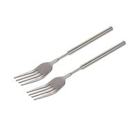 2pcs Stainless Steel Adjustable Forks Spoon Telescopic Long Cutlery Dinning Utensils for BBQ Picnics and Kitchen Use Ergonomic Telescopic Dining Forks