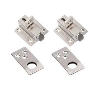 2Pcs Stainless Steel Automatic Bolt Locks, Self-Closing Spring Load Bolt Latch for Gates, Windows, Cabinets, Toolboxes(Square)