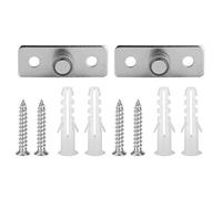 2pcs Stainless Steel Barn Door Roller Floor Guide, Pocket Door Guides Bottom for Furniture Hardware, Moving Doors, Sliding Door Hardware Accessories