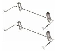2pcs Stainless Steel Beekeeper Frame Holder - Durable Bee Hive Perch Tool for Beekeeping
