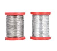 2Pcs Stainless Steel Beekeeping Frame Wire, Hive Frame Wiring Tool for Honeycomb Foundation, Food - Grade Durable Wire with DC Heating Compatibility for Beehive Assembly