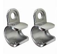 2PCS Stainless Steel Bike Trailer Hitch Cup Mount for Thule Chariot Courier Coaster Cadence Stroller Axle