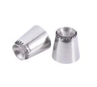 2pcs Stainless Steel Cake Decorating Tips Set for Cream and Pie DIY