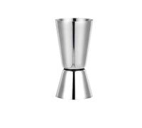 2PCS Stainless Steel Cocktail Shaker 15/30ml or 20/40ml or 25/50ml Measure Cup Dual Shot Drink Spirit Measure Jigger Kitchen Gadgets Jigger(25ml 50ml)